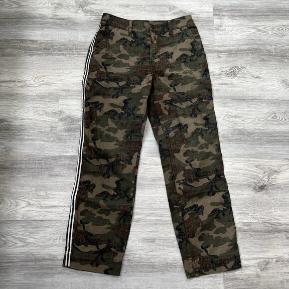 Abercrombie & Fitch Camo Pants with Side Stripe Casual Streetwear Trousers Sz 2R - Picture 1 of 10